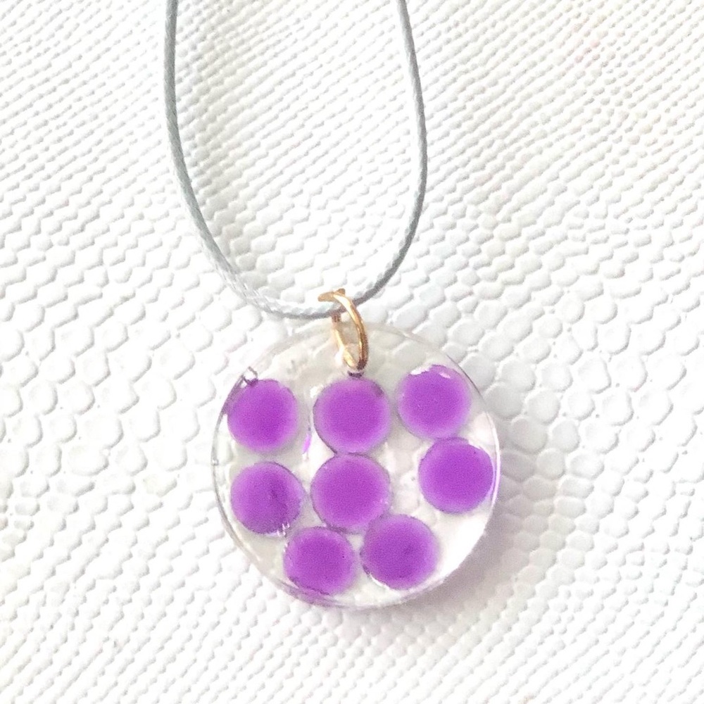 Purple gem necklace